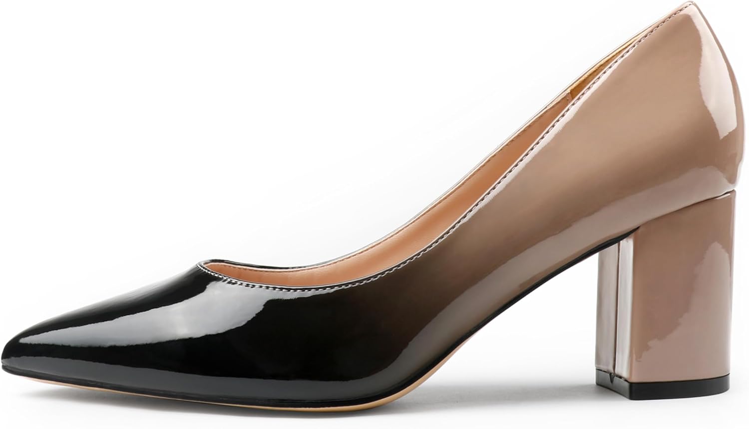 Pumps for Women Chunky Heels Comfortable Middle Block Heel Work Dress Pumps